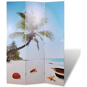 VidaXL Folding Room Divider 120x170 cm Beach