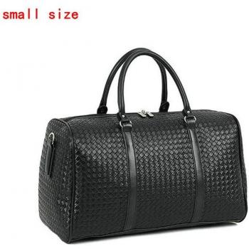 PU Leather Woven Duffle Bag for Travel