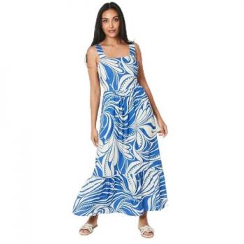 Petite Abstract Midi Sundress