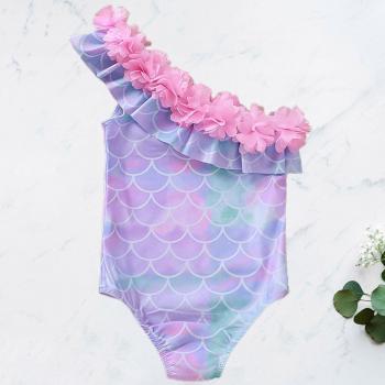 Baby Petal Collar Swim Costume