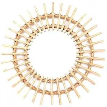Wall-Mounted Willow Mirror for Makeup