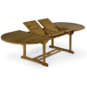 Table de Jardin en Teck Extensible 200/300 cm