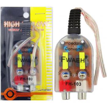 Speakers to RCA Impedance Converter – High/Low