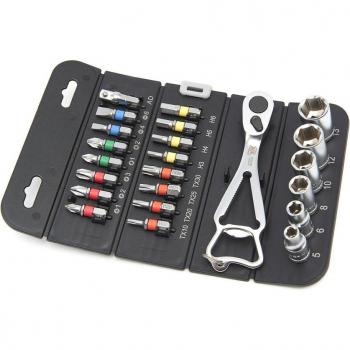 AOK 23 Delige 1/4 inch Doppenset met Ratel