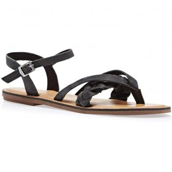 TOMS Women’s Black Leather Lexie Slides – UK 6 Size