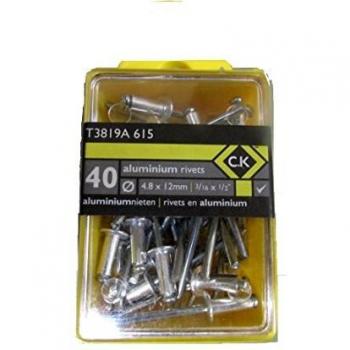 Ck 4.8 x 12 mm Aluminium Pop Rivets (50 Count)