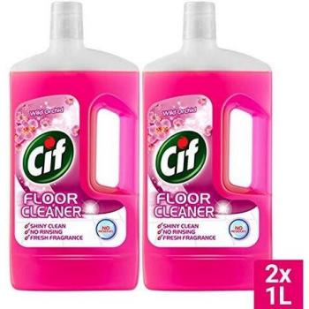 Cif Floor Expert Deep Cleaning Solution with Wild Orchid Fragrance (2-Pack)