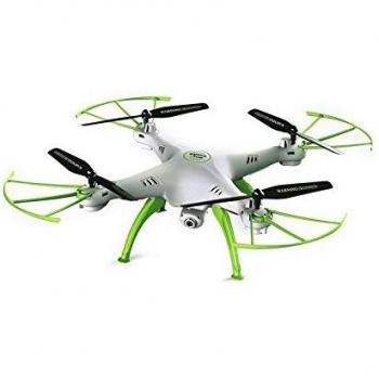 Drone de loisir SYMA X5HC 2.4G 4 voies avec gyroscope intégré + caméra (Blanc avec carte mémoire de 4 Go)