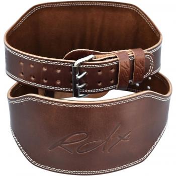 XL Brown Premium Leather Lifting Belt – RDX 6”
