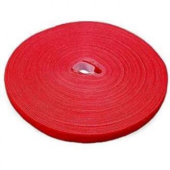 Premium Red Velour Hook & Loop Cable Roll – 25m, 16mm (PRO 1260)
