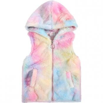 Winter Plush Vest Coat for Baby Girls
