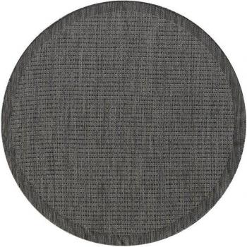 Tapis Moderne Jutta Noir Ø200