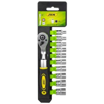 Kit Roquete 1/4 e 10 Chaves JBM 12 Cantos