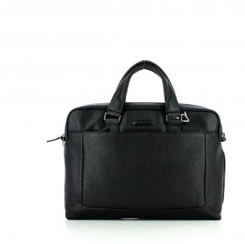 Piquadro Modus Kurzgriff-Laptoptasche 14 mit Tabletfach Schwarz