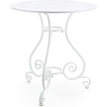 Mesa de Terraza Blanca 70 cm