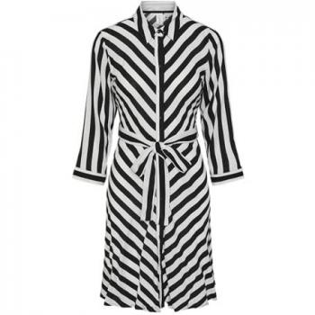 Camicia Abito Yas Savanna nero-bianco – taglia L (o equivalente)