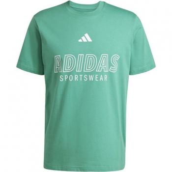 Adidas House Of Tiro Green Semi-Court Graphic Tee XS