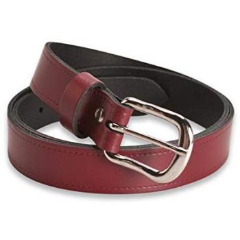 Men’s 1 Red Leather Belt by Hawkdale – Large
