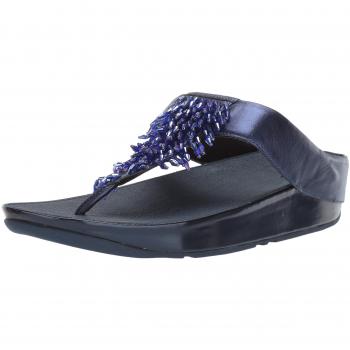 FITFLOP Rumba Sandalias con Tira a T para Mujer, Azul
