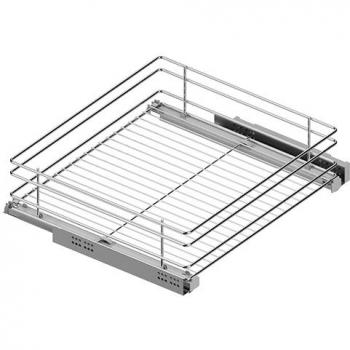 Bandeja Multiuso Classic M300 H120 Cromo, Guía Oculta CA, Extracción Total 30kg, SP16-19, Altura (H) 150, Módulo 450