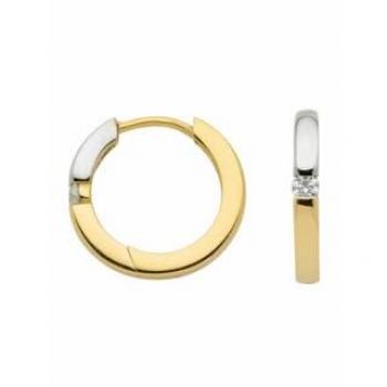 Damen Creolen ADELIA´S aus 333 Gold mit Zirkonia