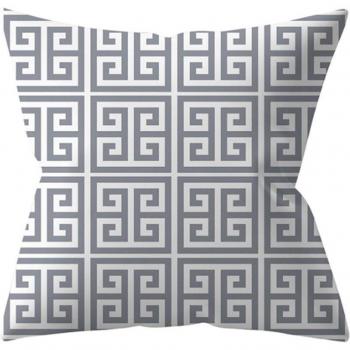 Gray Square Decorative Pillow Cover 18x18 Inches