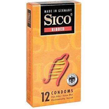 Sico Ribbed Condooms 12 Stk
