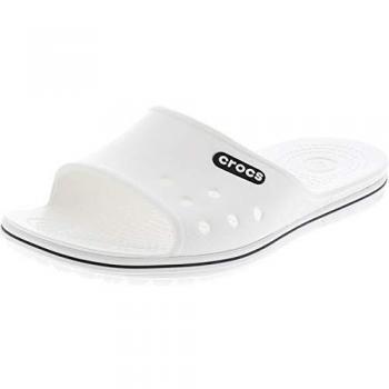 Crocs Crocband II Slide Sandals, Unisex, White/Black