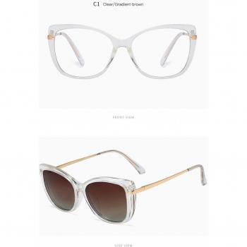 Gafas de Sol Transparentes con Clip Magnético, Protección UV400