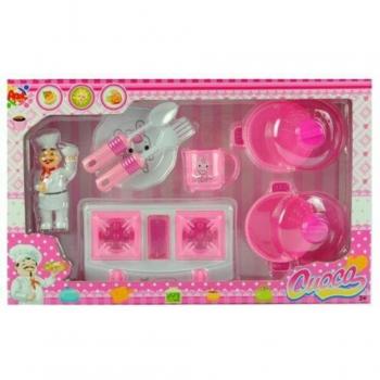Set Cucinare Miss Chef: Fornello, Pentole, Posate
