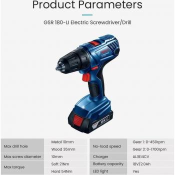Bosch GSR 180-LI: Taladro Sin Cable Profesional