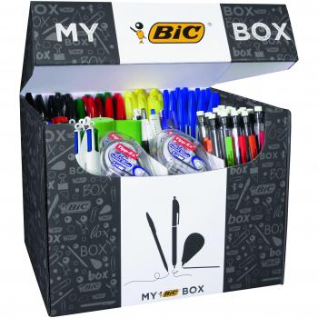 My BIC Box Boîte de 124 Produits d'Ecriture