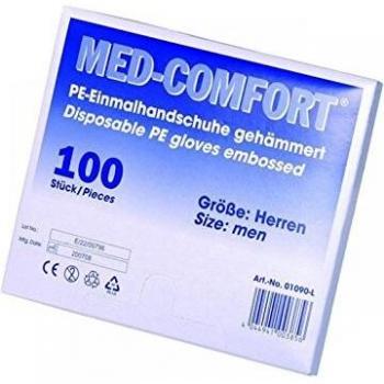 Herren PE-Handschuhe transparent, Gr. L