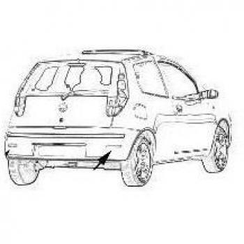 Reflecteur Droit dans Pare-Choc Van Wezel pour Fiat Croma 2005-2010