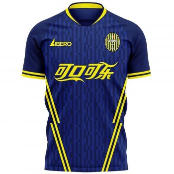 Jersey Libero Hellas Verona 2024-2025 Home Manga Larga Azul 3XL