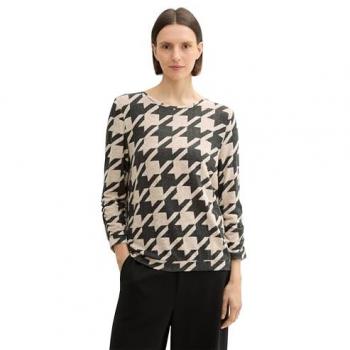 TOM TAILOR Damen Langarmshirt mit Muster