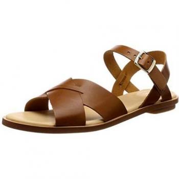 Clarks Willow Gild, Sandales Femme, Marron (Cuir clair) 39.5 EU