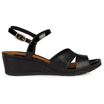 Sandali Geox Marykarmen con Zeppa Donna Nero EU 36
