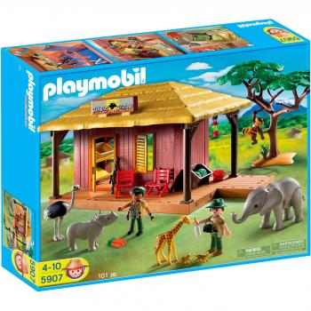 Wild Life Playmobil : campement avec bébés animaux