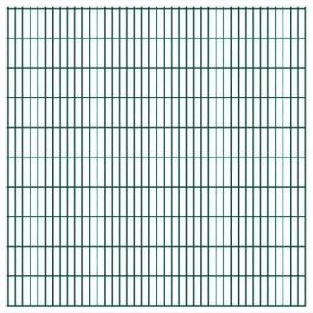 Set di Recinzione 2D VidaXL 5 Pannelli Verde Acciaio 2008x2030mm 10m
