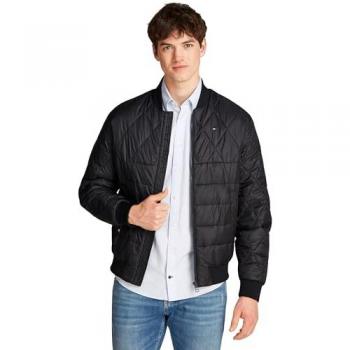 Tommy Hilfiger Bomberjacke MW0MW36325 Schwarz Regular Fit L Herren