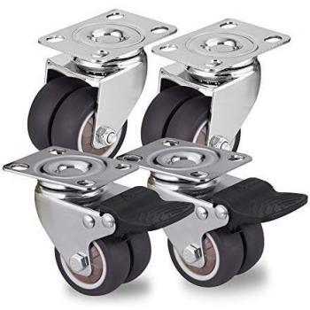 Furniture Trolley Caster Set – 200kg Capacity, Double Wheel