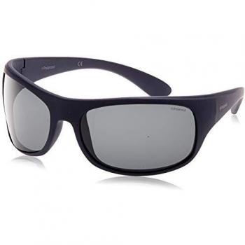 Polaroid Unisex Blue 66 MM Sunglasses