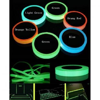 1cm x 1M Blue Green Light Green Glowing Warning Tape