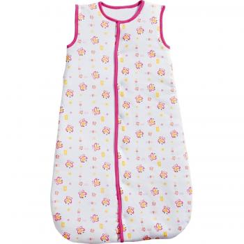 Schmetterlings‑Design Schlafsack Liliput Interlock, weiß, Größe 86/92