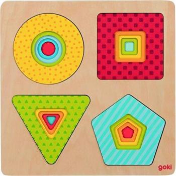 Goki Puzzle en couches Formes