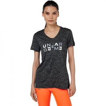 Under Armour Women's Black Tech Twist Graphic T-Shirt