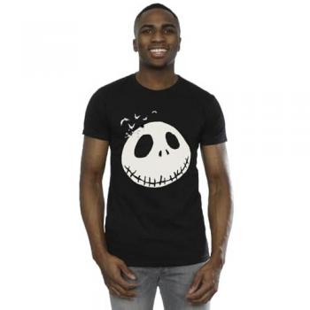 Jack Skellington Face Cotton Top – Black