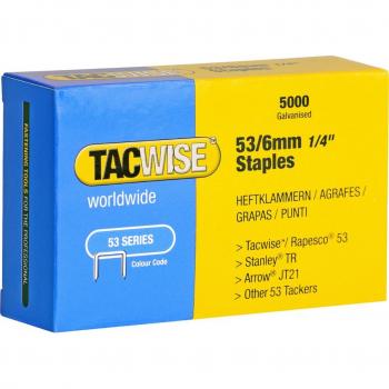 Agrafes 53/8 mm Tacwise, 5000 pièces