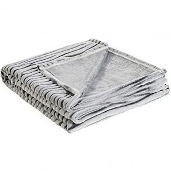 Flauschdecke Zebra 150 x 200 cm Braun Polyester
